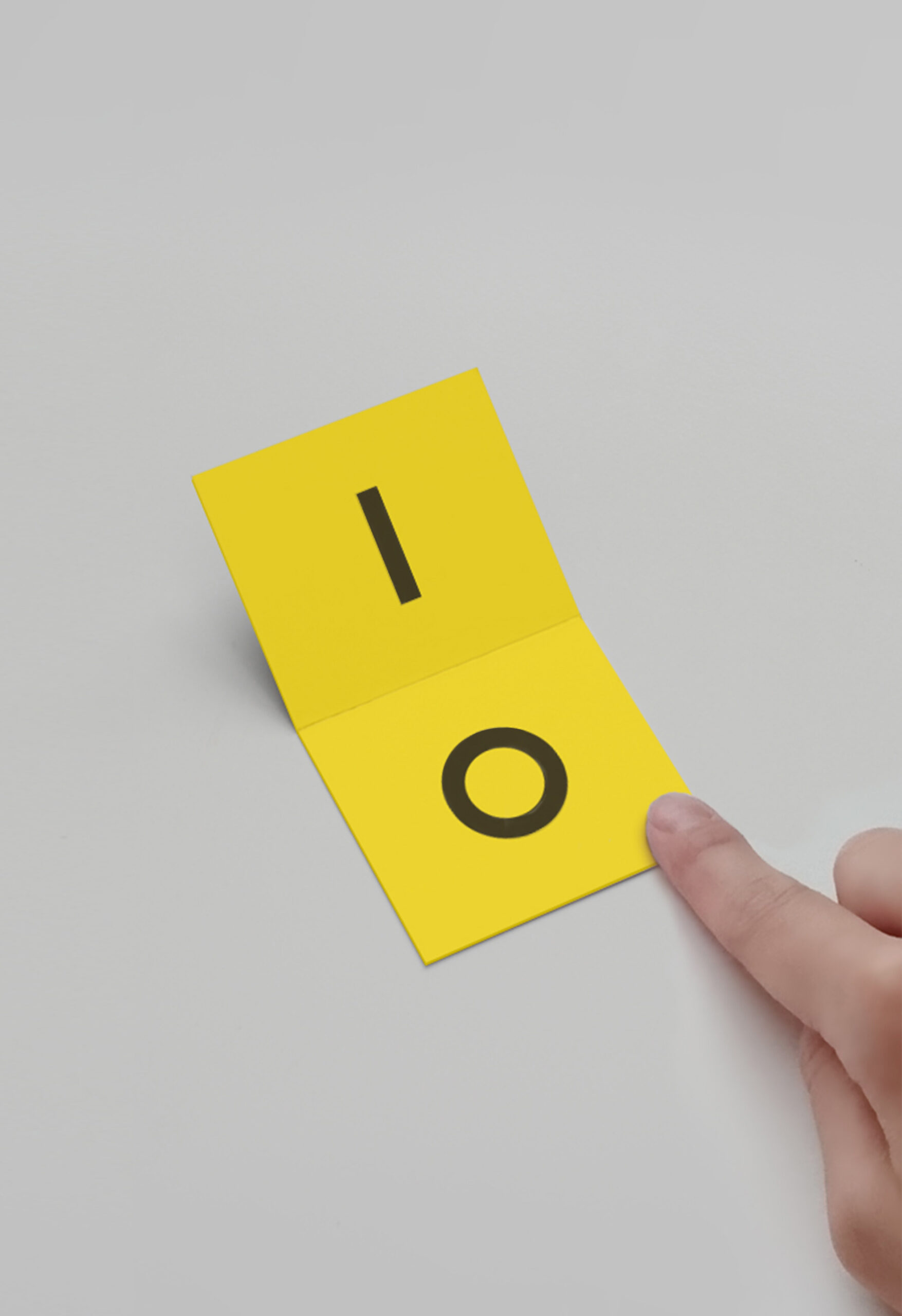 Logic Switch Business Card Button Pressed