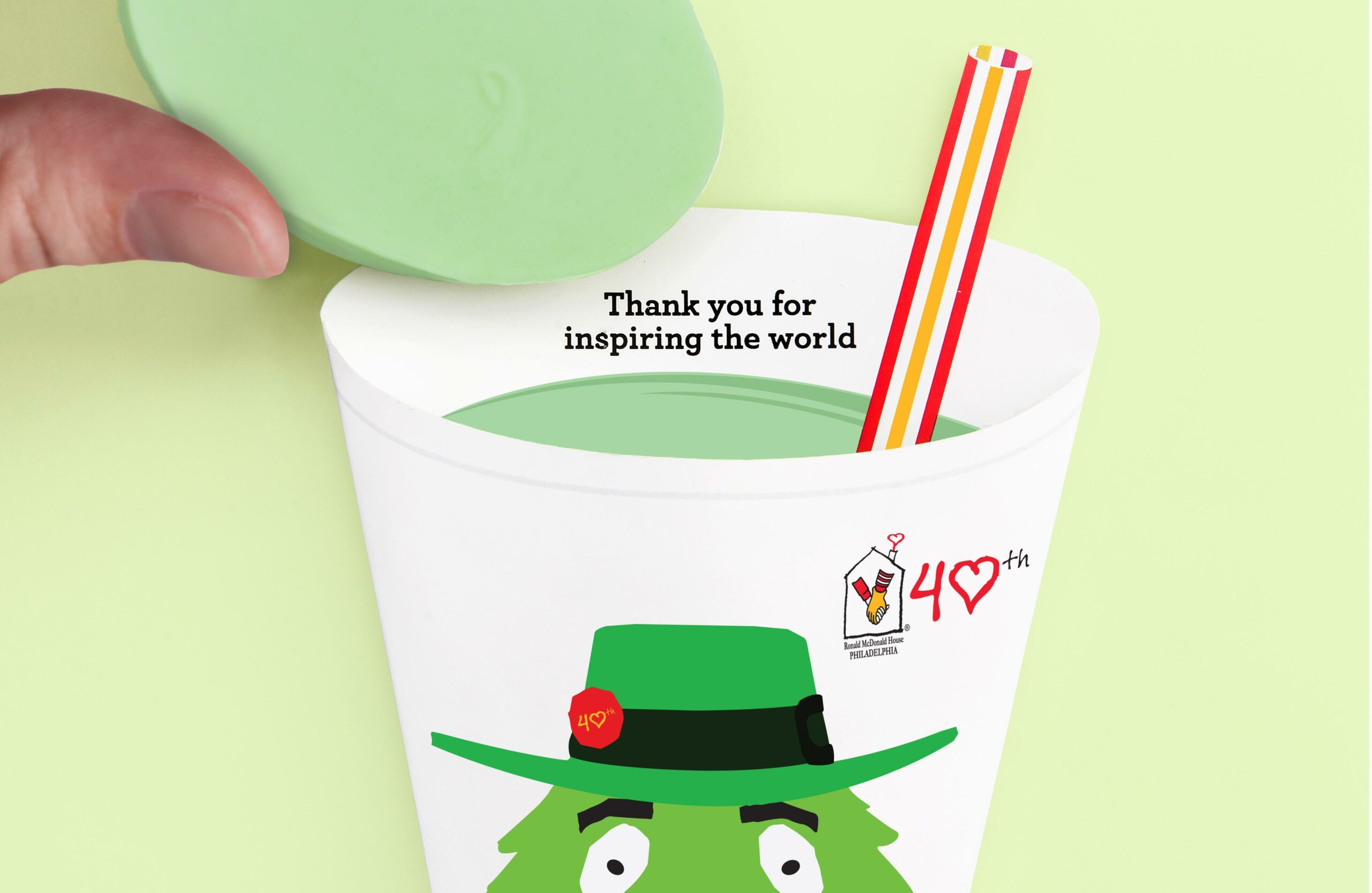 Shamrock Shakes Thank you Message